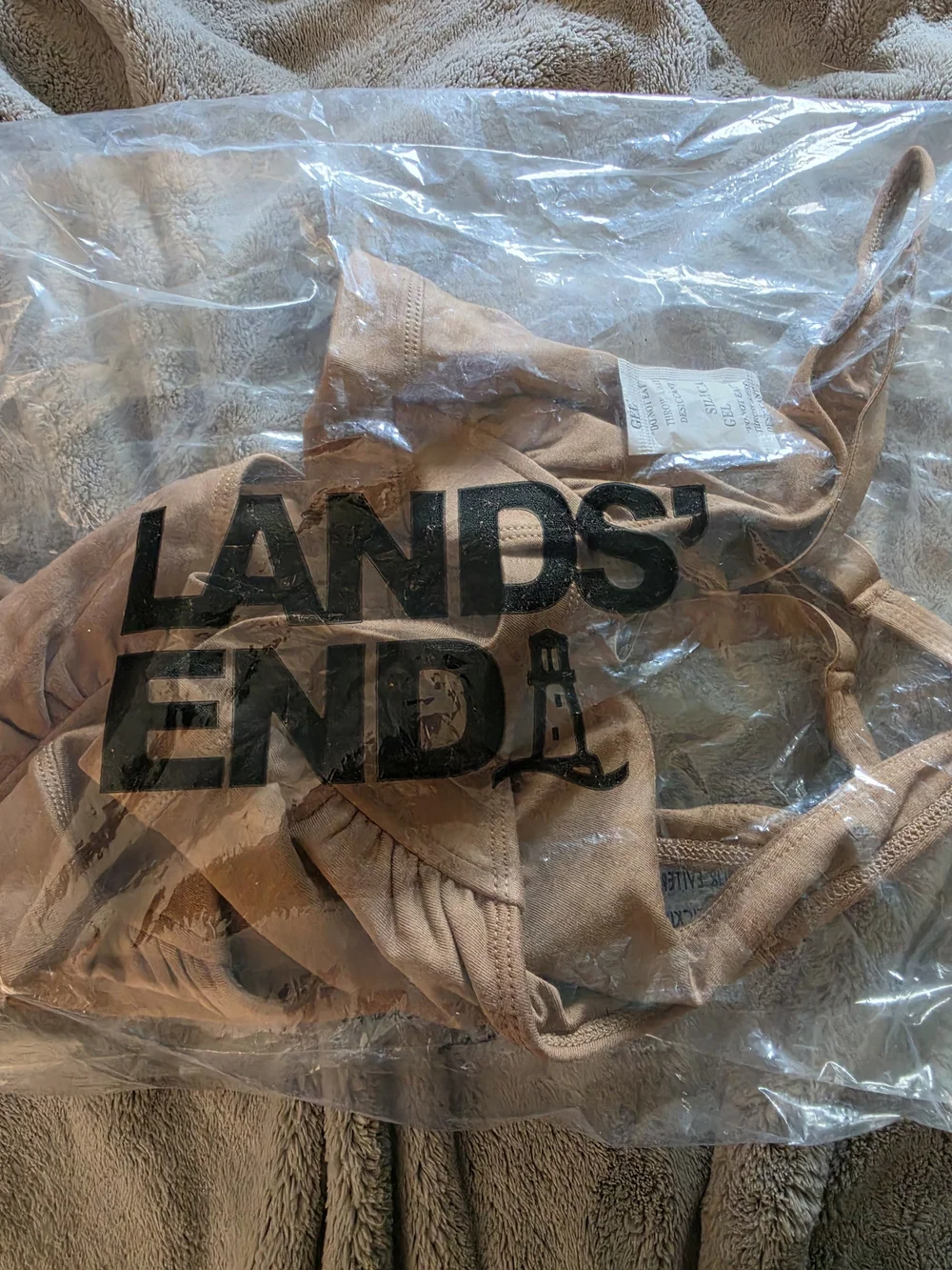 Lands' End Nude/Tan Wireless Comfort Bralette
